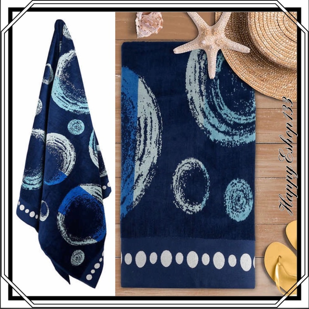 Trident Beach Beach Towel 100% Cotton, 40” x 72”